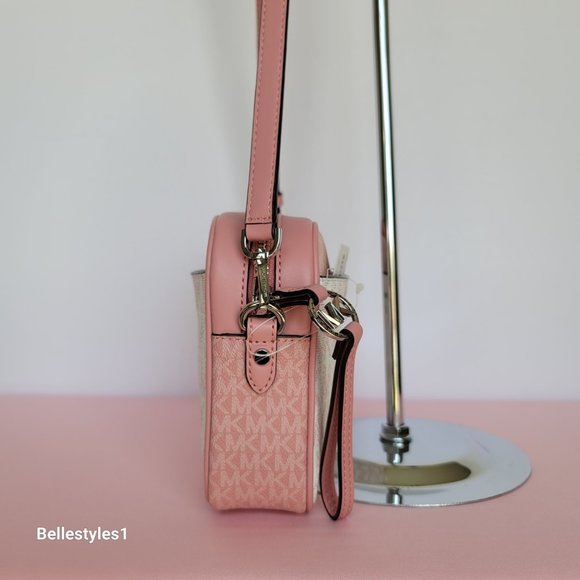 MICHAEL KORS Signature Logo Jet Set Charm Large East West Camera Crossbody⭐ - Picture 11 of 16